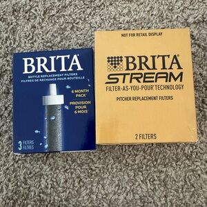 Brita Replacement Filter Boxes in Blue and Yellow